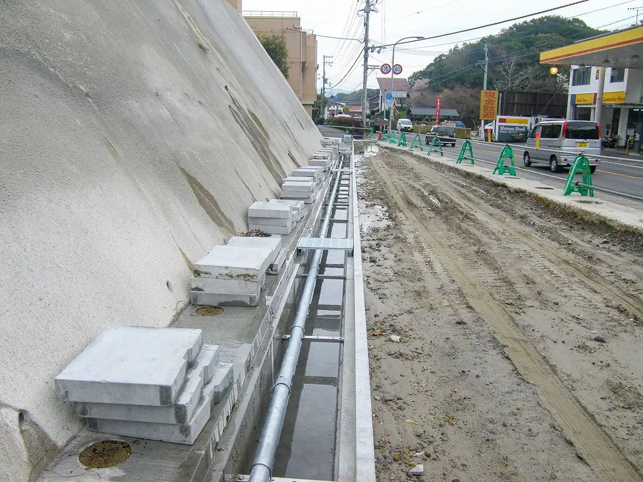 温泉管改修工事