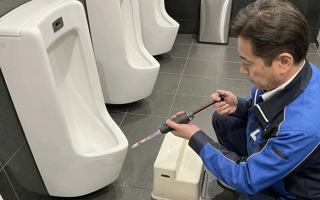 トイレの検査風景